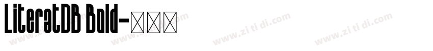 LiteratDB Bold字体转换